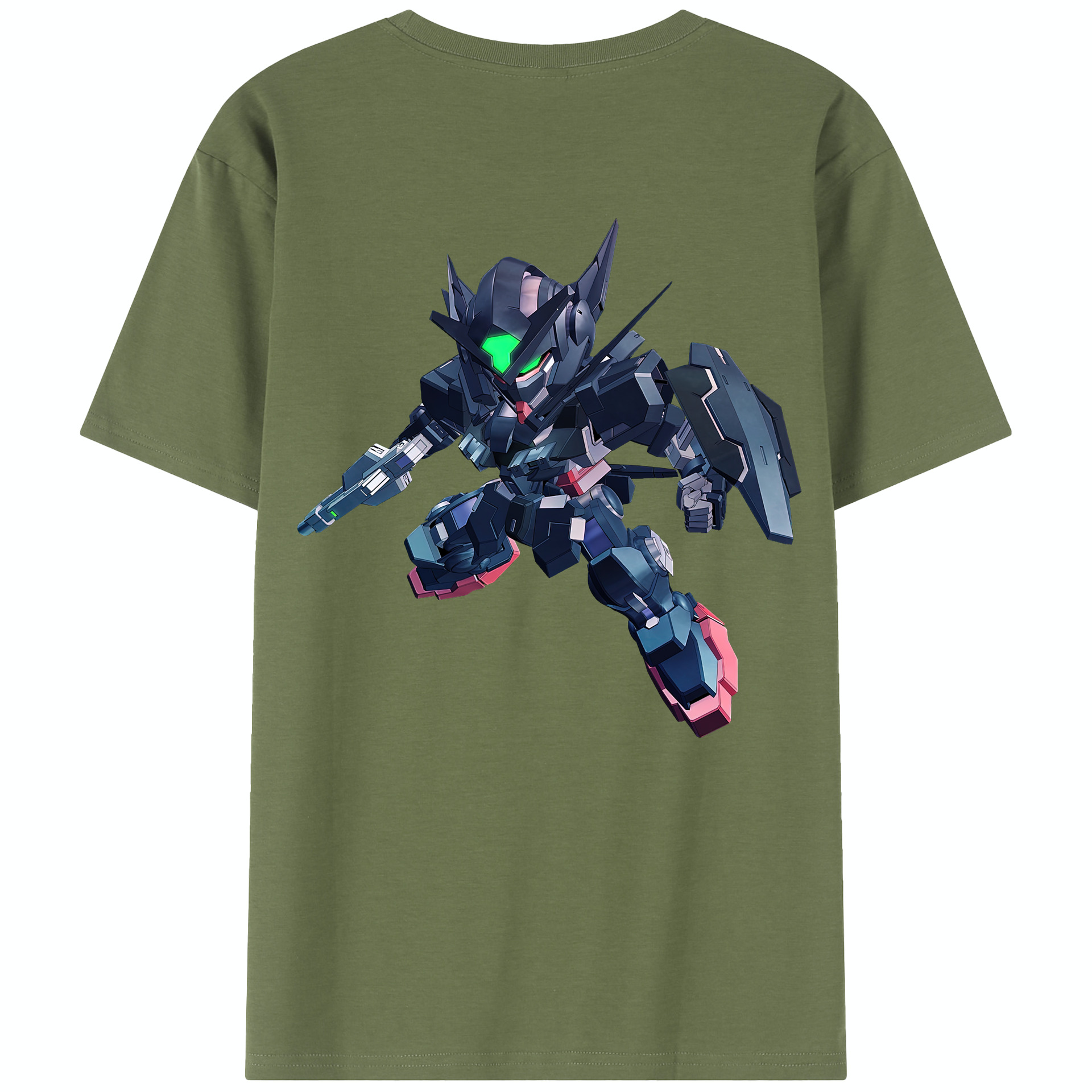 （画像用） 機動戦士ガンダム Mobile Suit Gundam 綿100％半袖Tシャツ（背面プリント）